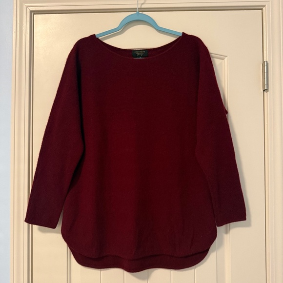 Charter Club Sweaters - Charter Club‎ Luxury 100% Cashmere Burgundy Sweater Size M